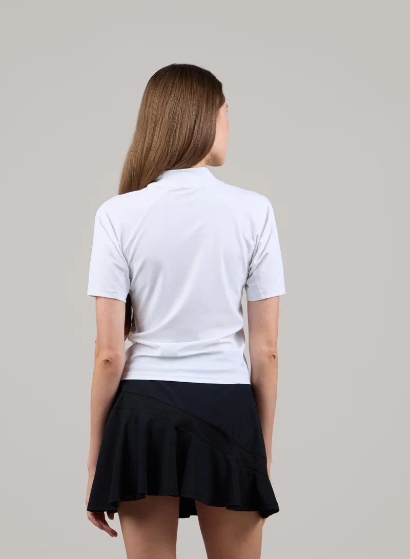 Just Nature White Short Sleeve Rashguard for Women | Best Price UAE
